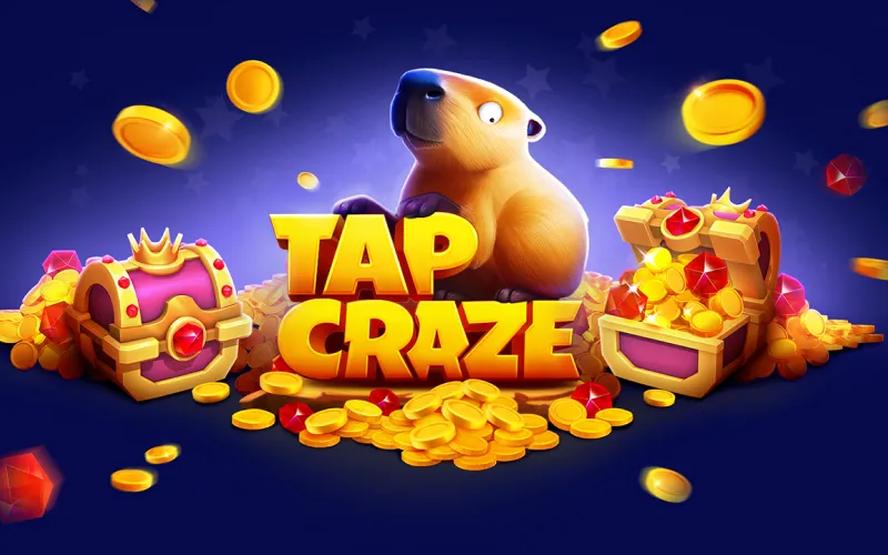 Haz clic rápidamente y consigue grandes premios en el juego Tap Craze en 1Win.