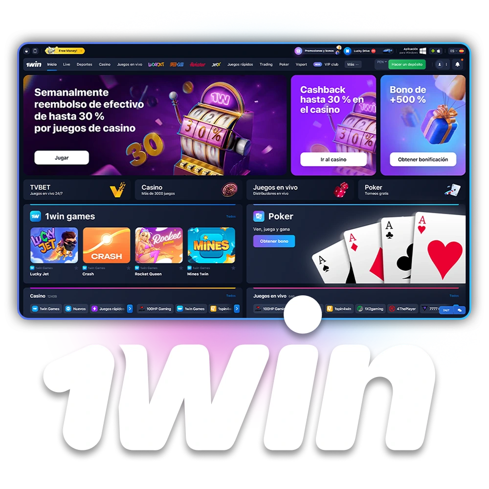 Más información sobre la plataforma 1Win.