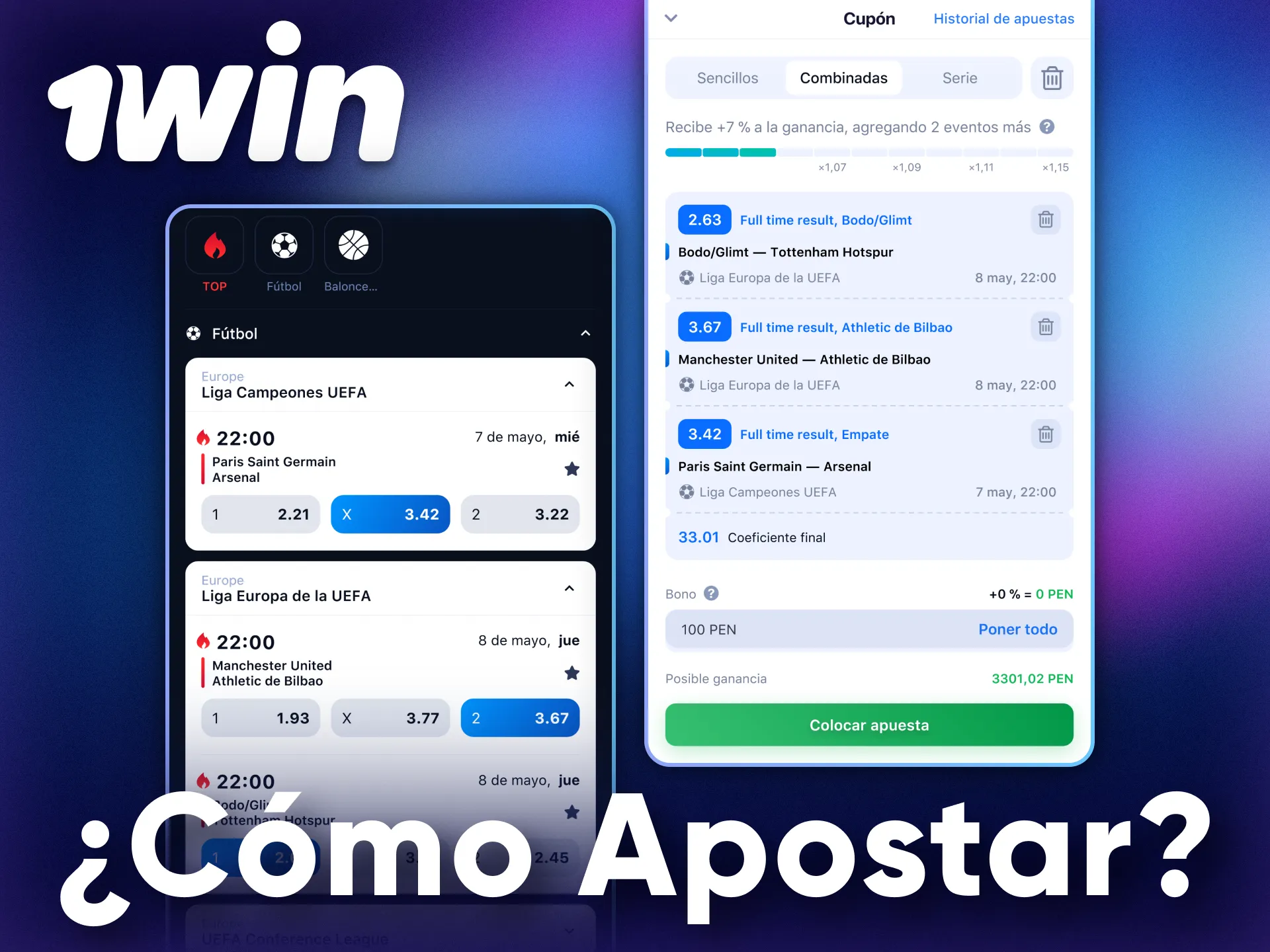 Apuesta en deportes fácilmente sobre la marcha con la app de 1Win.
