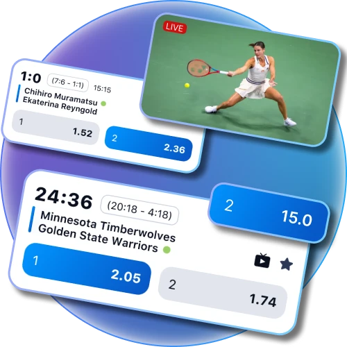 Utilice la aplicación 1Win para realizar apuestas deportivas en directo.