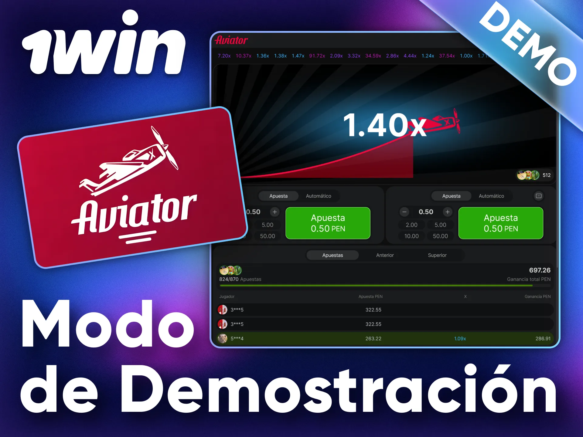 Descubre cómo jugar a Aviator en modo demo en 1Win.