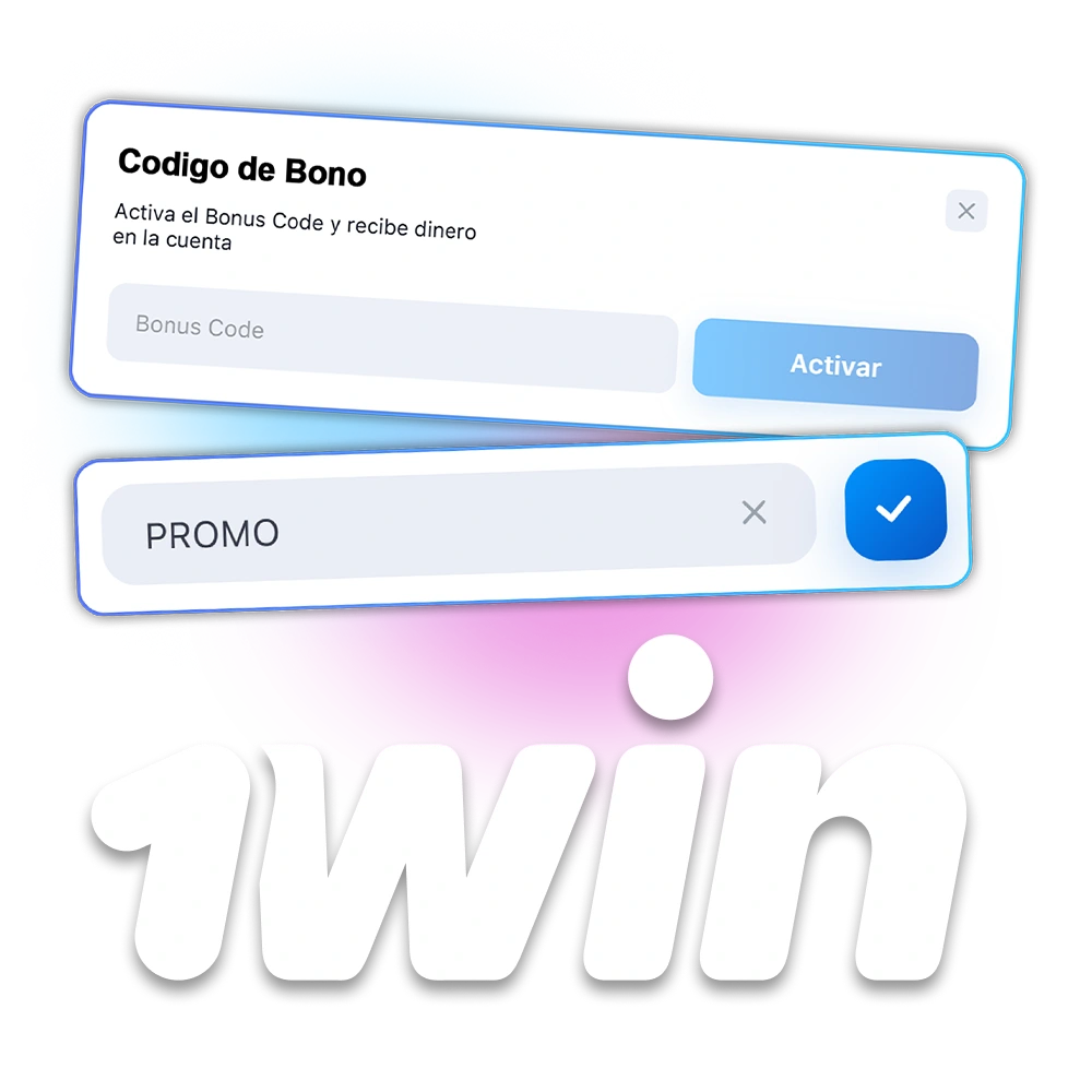 Utiliza el código promocional para conseguir una bonificación especial 1Win.