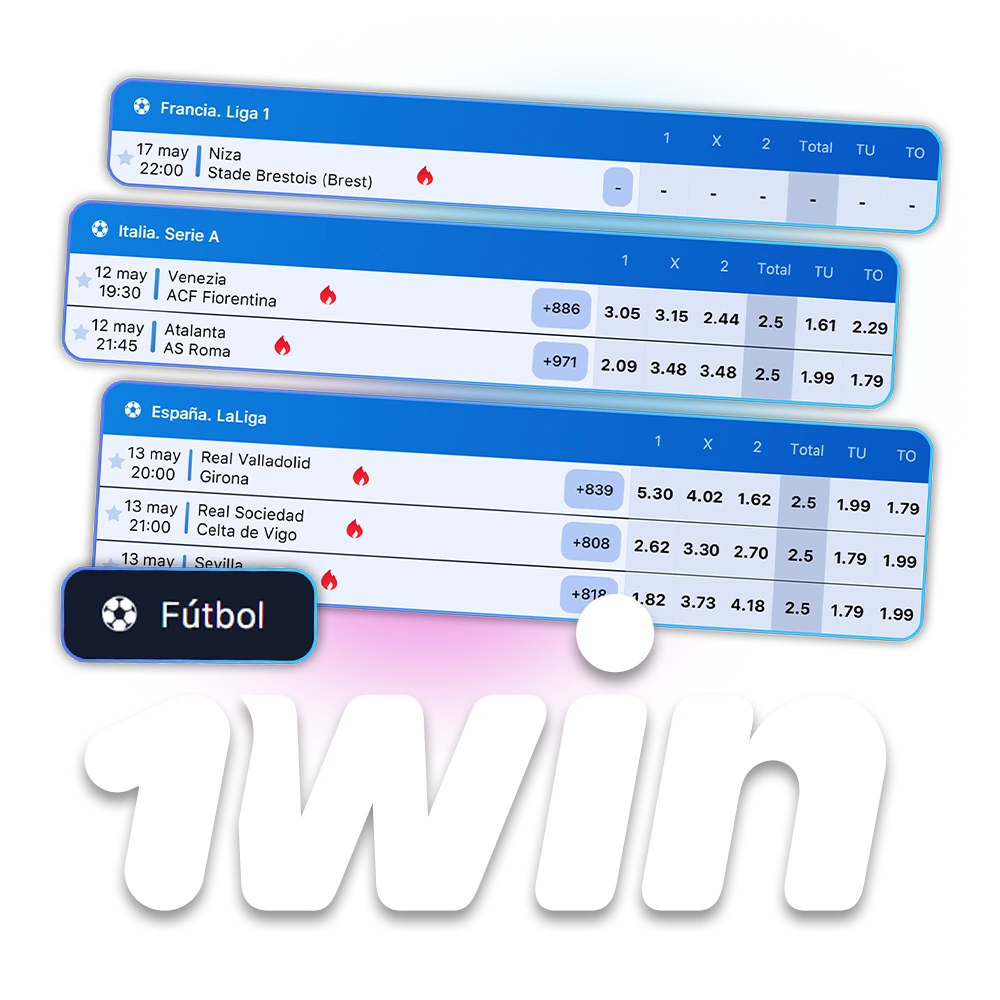 Apoya a tu equipo de fútbol favorito en 1Win.