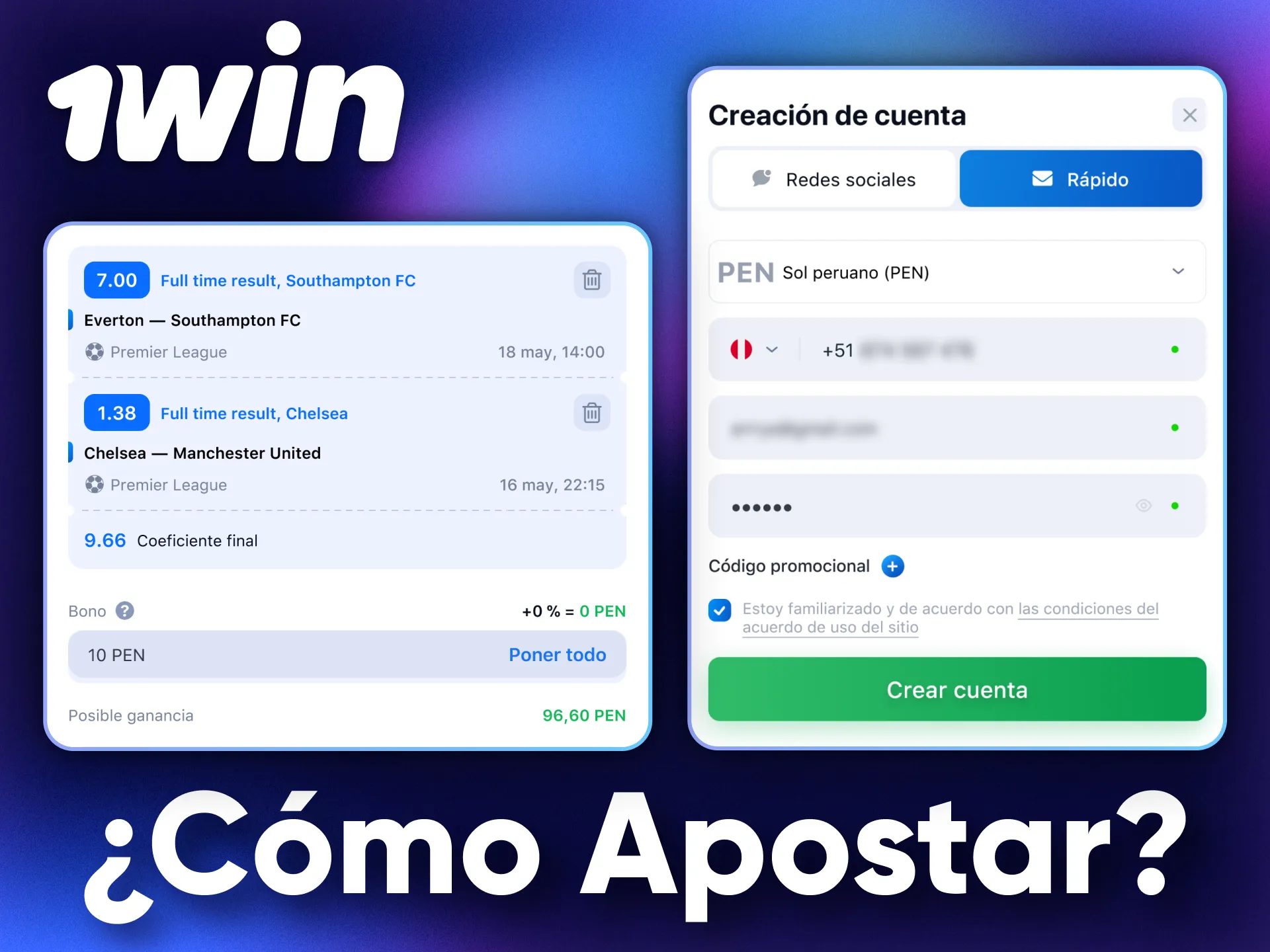 Anímate a apostar en fútbol y gana en grande con 1Win.