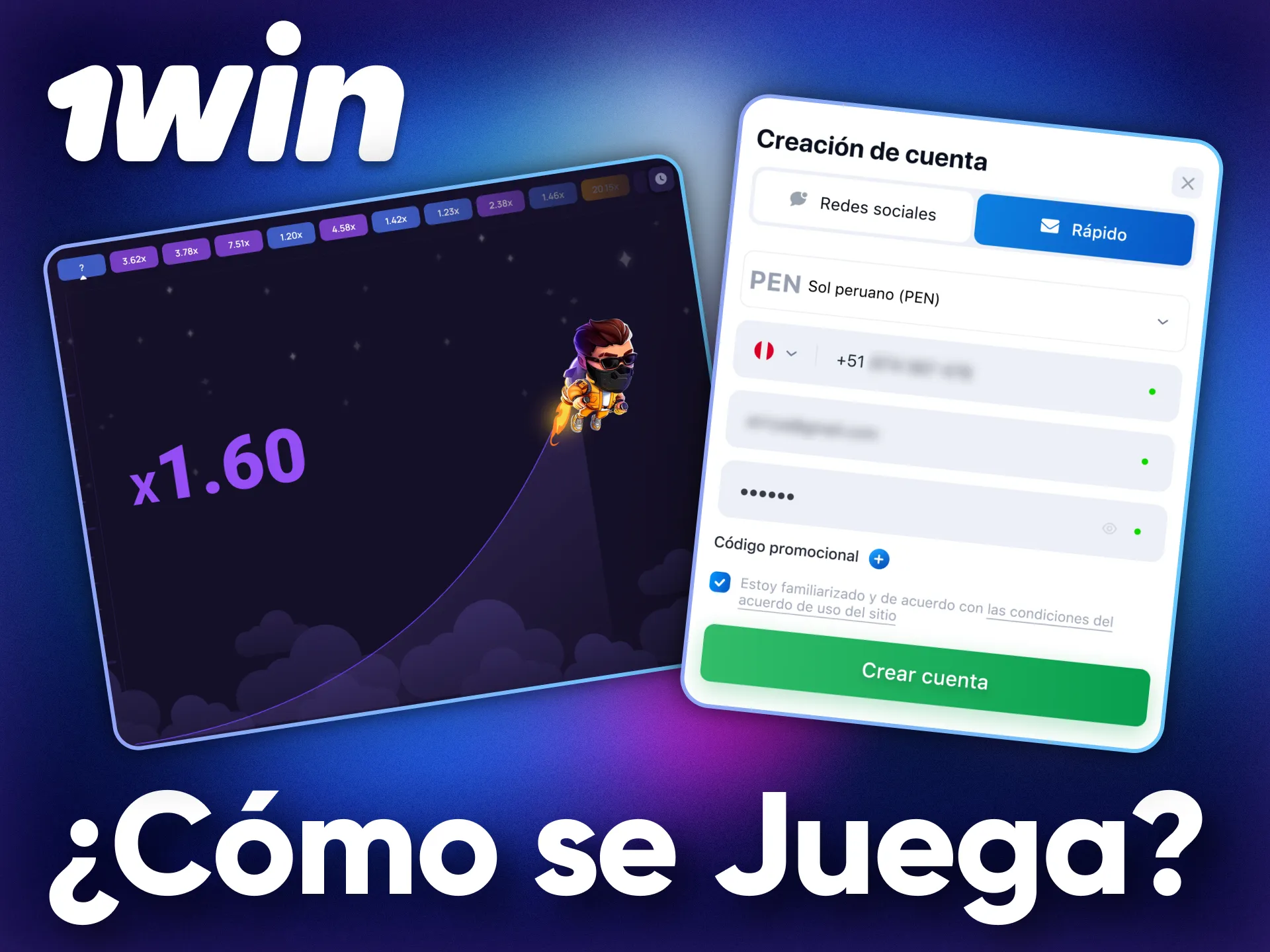 Abre tu cuenta en 1Win y empieza a ganar en Lucky Jet.