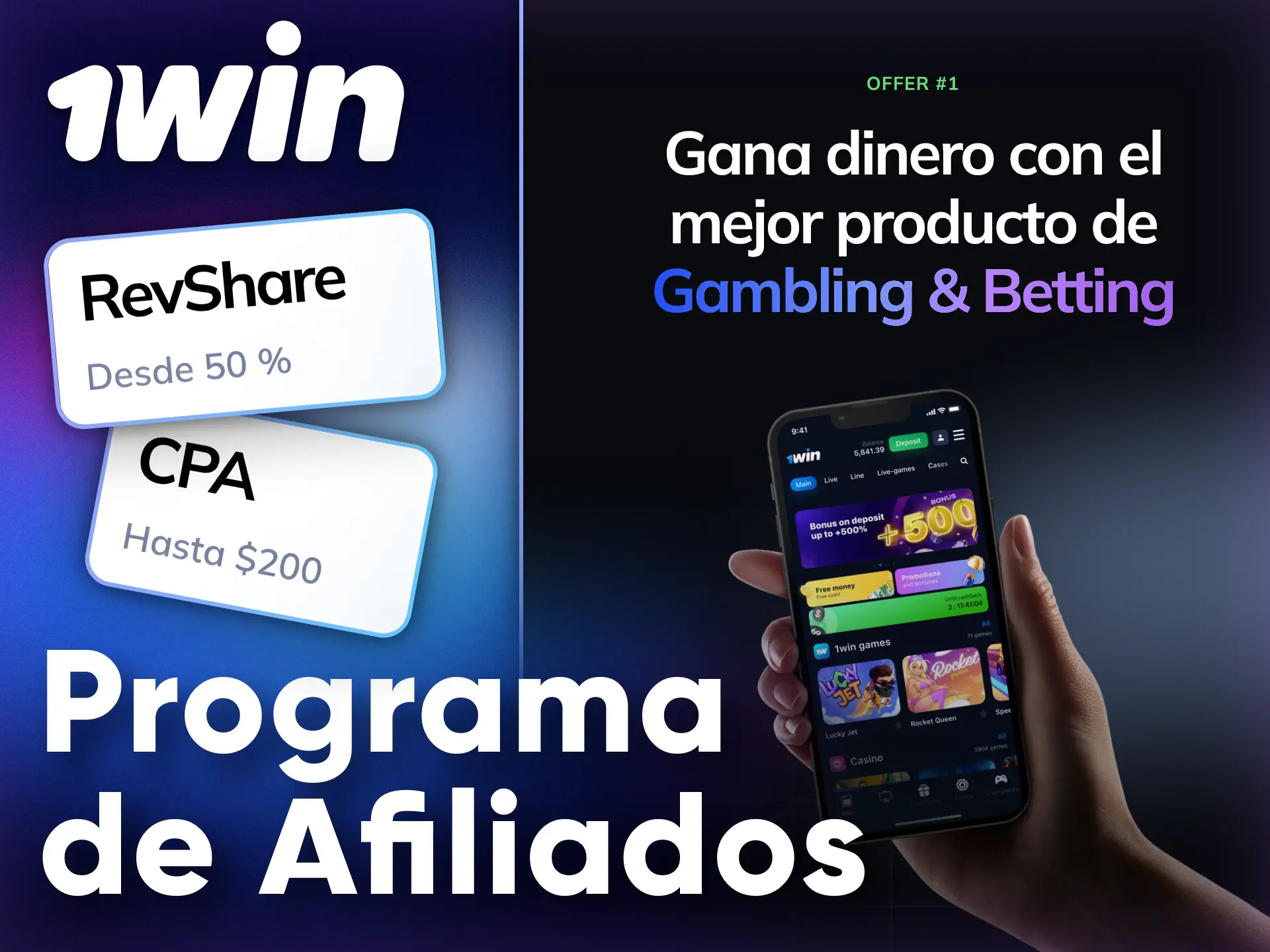 Obtenga ingresos adicionales con el programa de afiliados de 1Win.