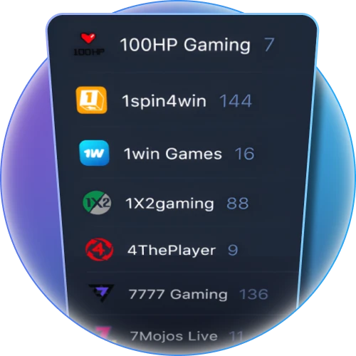 Todos los juegos de casino de 1Win proceden de proveedores autorizados.