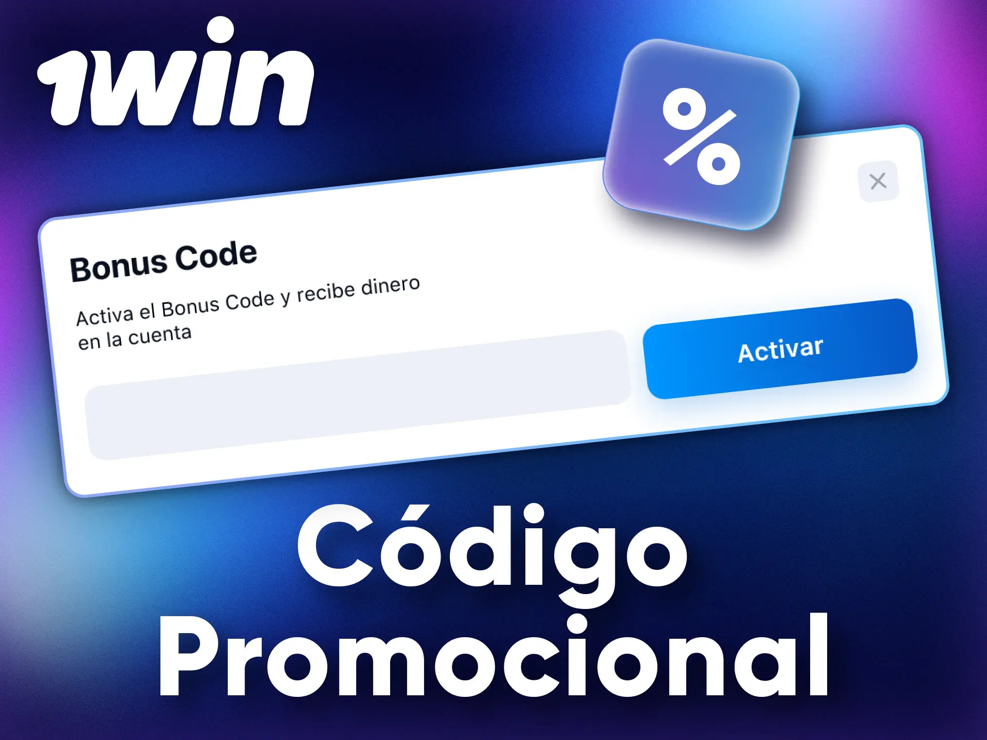Consigue bonificaciones adicionales con códigos promocionales en 1Win.