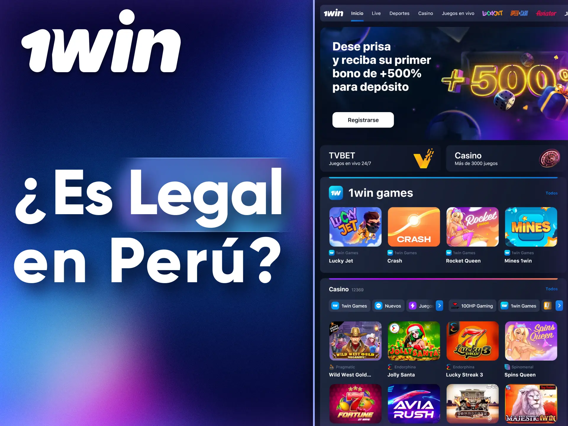 Juegue en el casino en línea seguro y legal de Perú 1Win.
