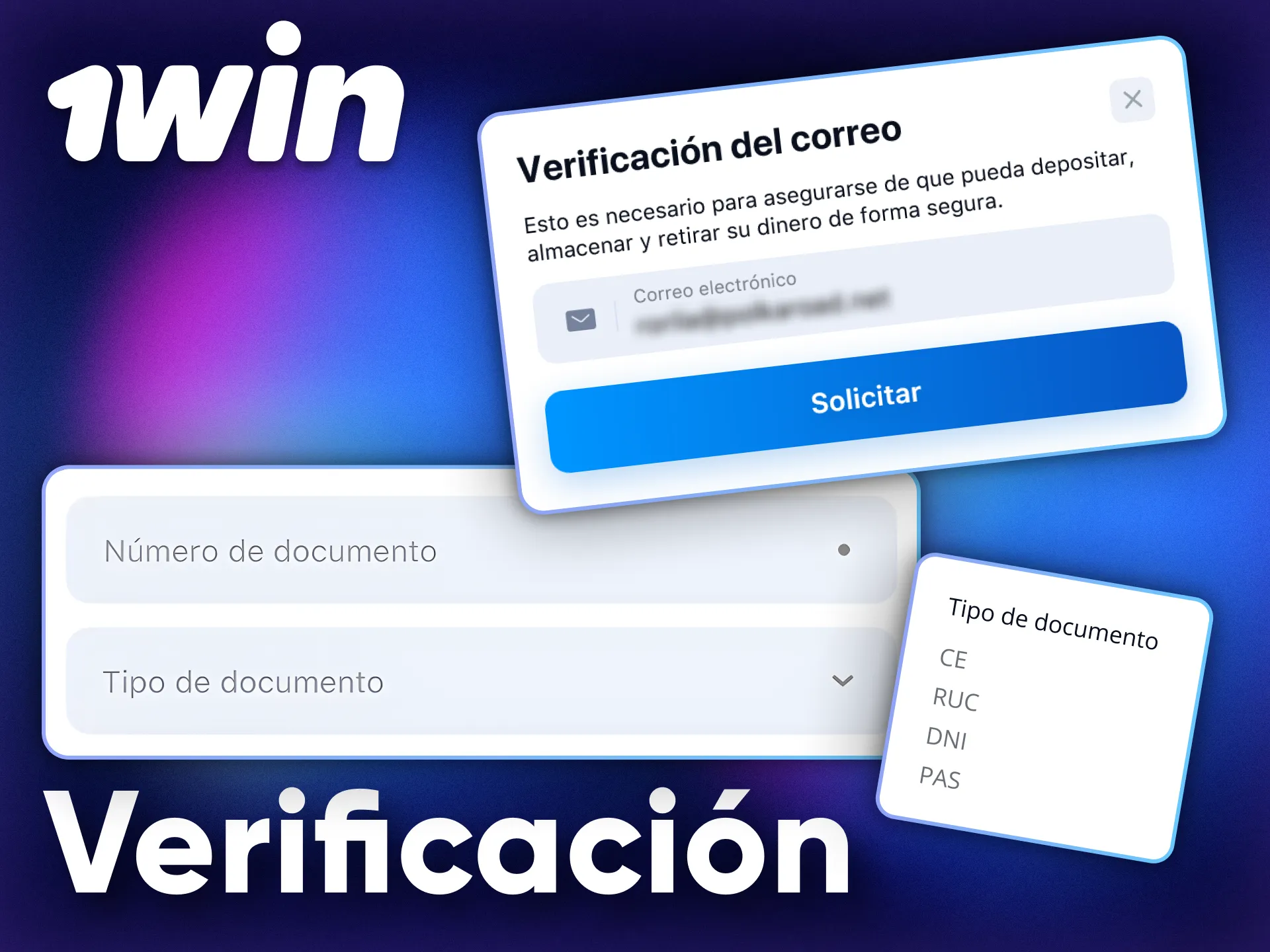 Verifique su cuenta 1Win para mantenerla segura y acceder a todas las funciones de la plataforma.