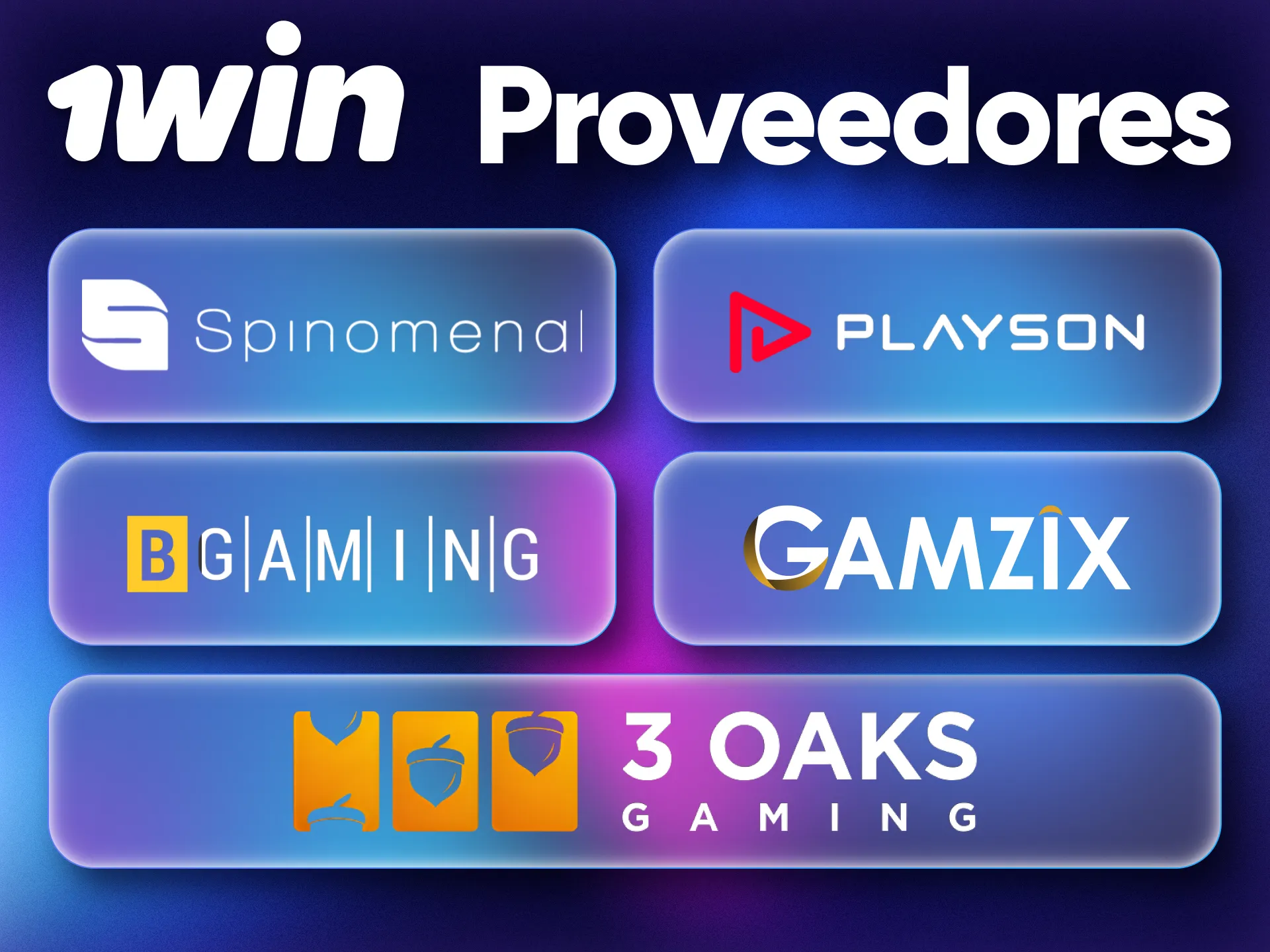Descubre juegos de slots de proveedores de primera categoría en 1Win.